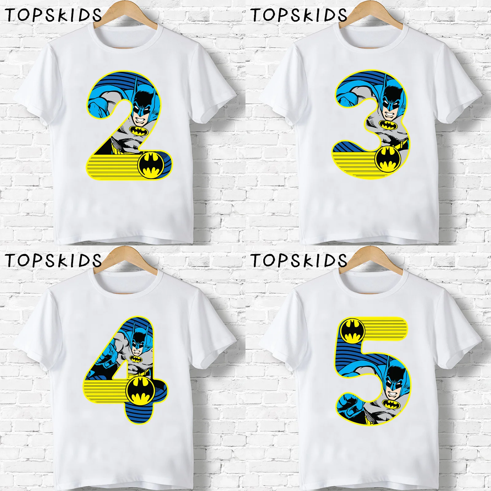 2022 Kids Clothes Baby Boys Happy Birthday Number 1~9 Super Hero Cartoon T shirt Girl T-shirt Children Funny Superhero Gift 
2022 Kids Clothes Baby Boys Happy Birthday Number 1~9 Super Hero Cartoon T shirt Girl T-shirt Children Funny Superhero Gift
