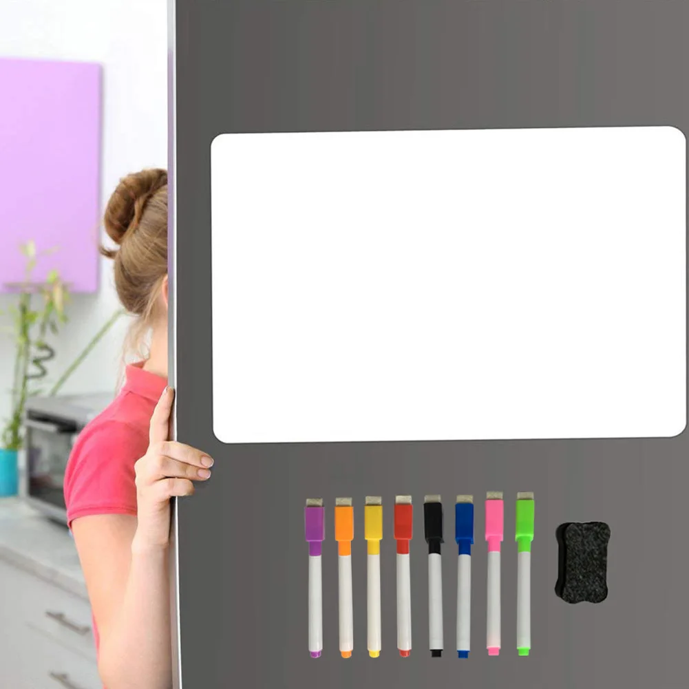 Magnetic Whiteboard Fridge Magnets Dry Wipe White Board Marker Writing Record Message Board Remind Memo Pad Kitchen Notice Board
Magnetic Whiteboard Fridge Magnets Dry Wipe White Board Marker Writing Record Message Board Remind Memo Pad Kitchen Notice Board