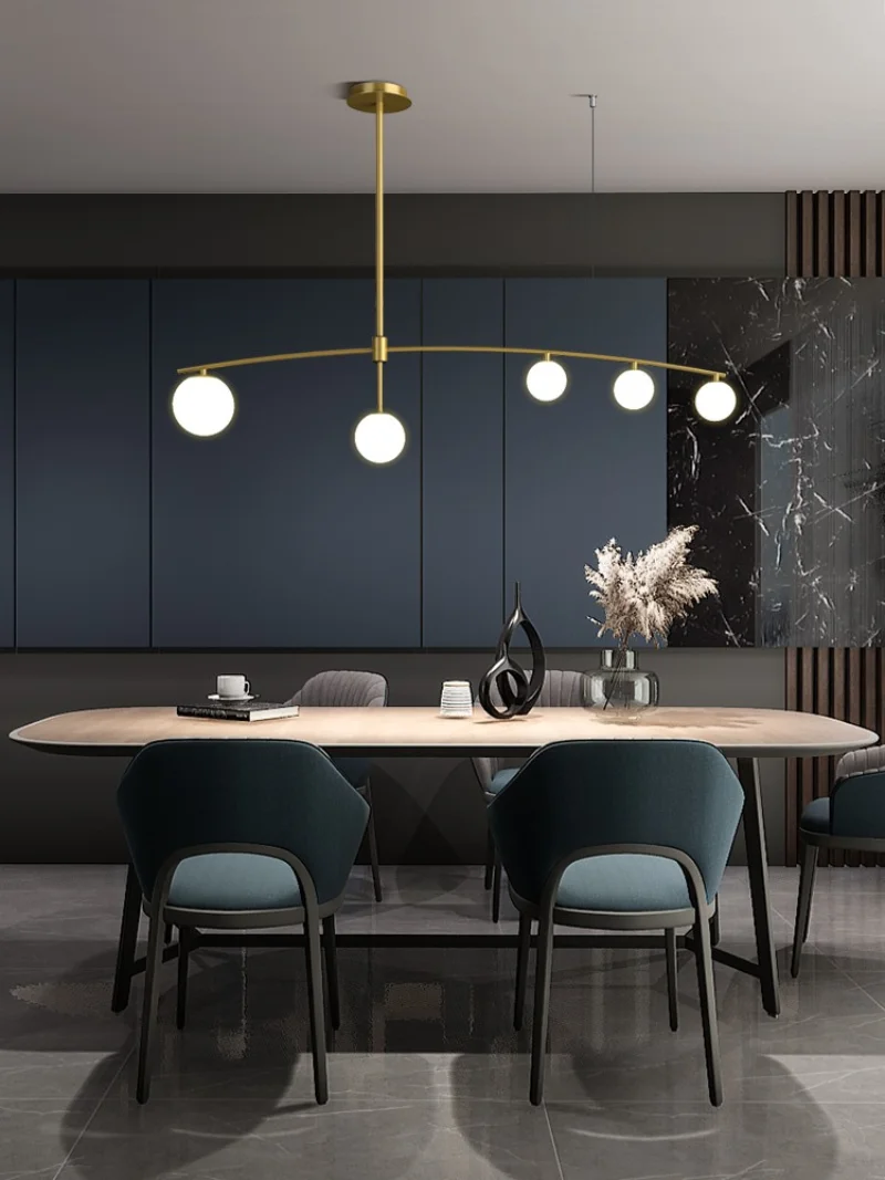 Black / Gold Modern Simple LED Chandelier Dining Room Island Long Pendant Lamp Glass Ball Restaurant Bar Coffee Hanging Light G9
Black / Gold Modern Simple LED Chandelier Dining Room Island Long Pendant Lamp Glass Ball Restaurant Bar Coffee Hanging Light G9