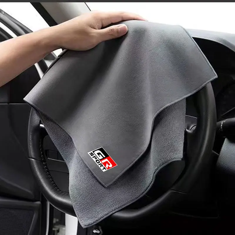 

Coral Fleece Dry Cleaning Rag Auto Washing Supplies For Toyota GR Sport Gazoo Racing Yaris 86 Corolla Hilux Supra Accessories
