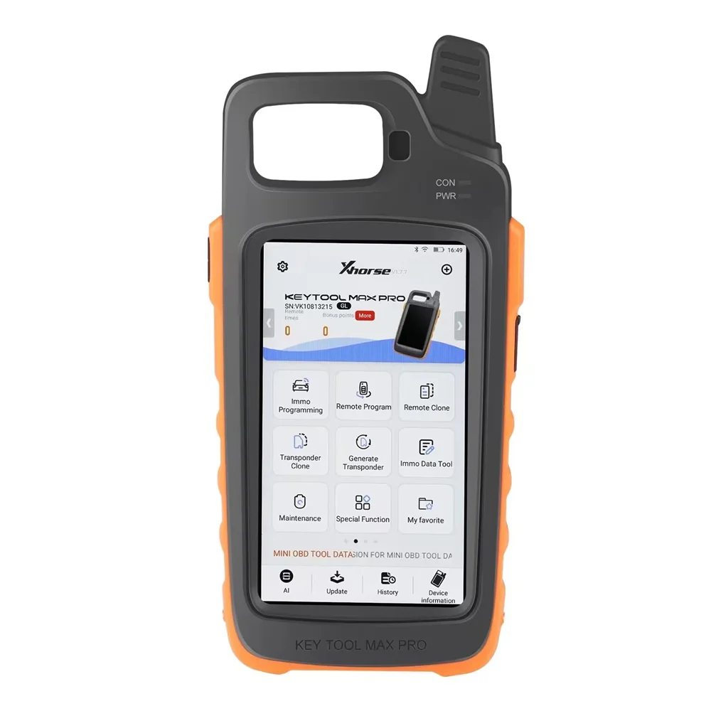 Новейший Xhorse VVDI Key Tool Max Pro с функцией мини-инструмента, поддерживает считывание напряжения и тока утечки
Новейший Xhorse VVDI Key Tool Max Pro с функцией мини-инструмента, поддерживает считывание напряжения и тока утечки