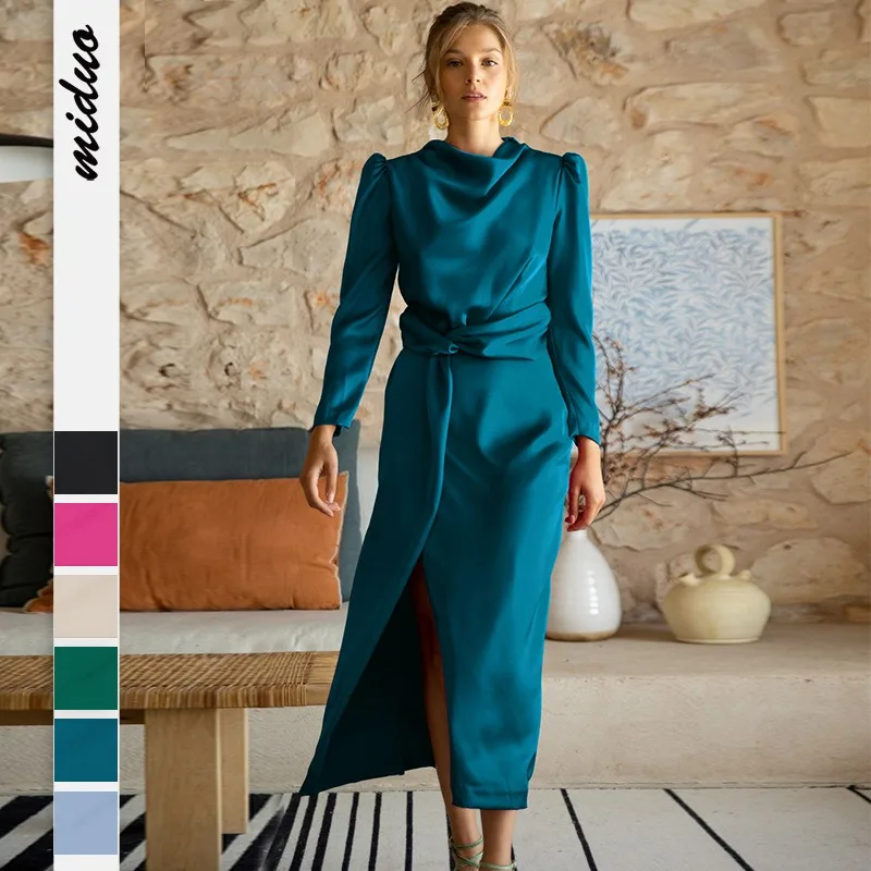 2023 Autumn New Products High-end Temperament Elegant Split Satin Waist Thin Dress Bridesmaid Dress Evening Dress
2023 Autumn New Products High-end Temperament Elegant Split Satin Waist Thin Dress Bridesmaid Dress Evening Dress