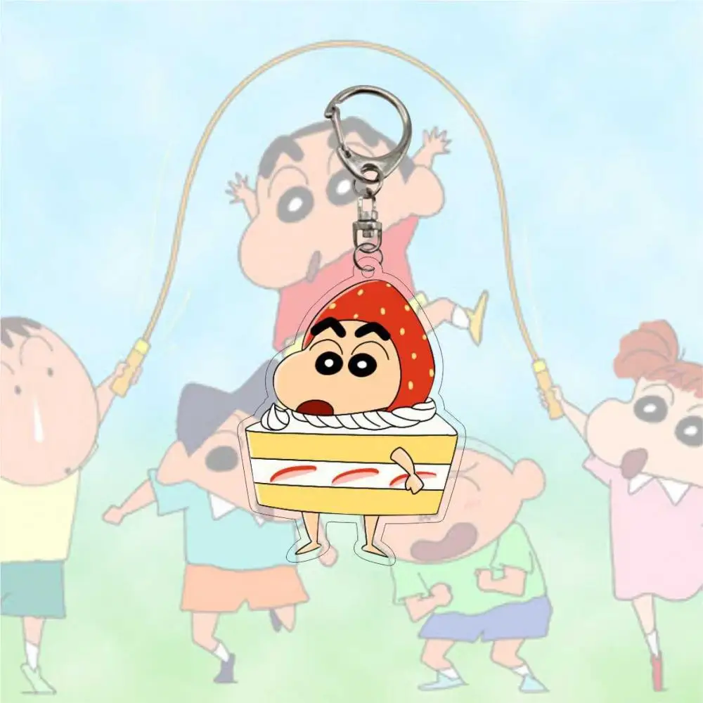 Kawaii Crayon Shinchan аниме брелок Подвеска мультфильм милая фотография искусственные