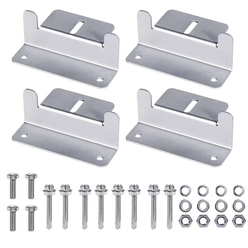 Rust Free Solar Mounting Brackets Holder Aluminum Alloy Support Hardware for RV Boat Motor Home Flat Roof
Rust Free Solar Mounting Brackets Holder Aluminum Alloy Support Hardware for RV Boat Motor Home Flat Roof