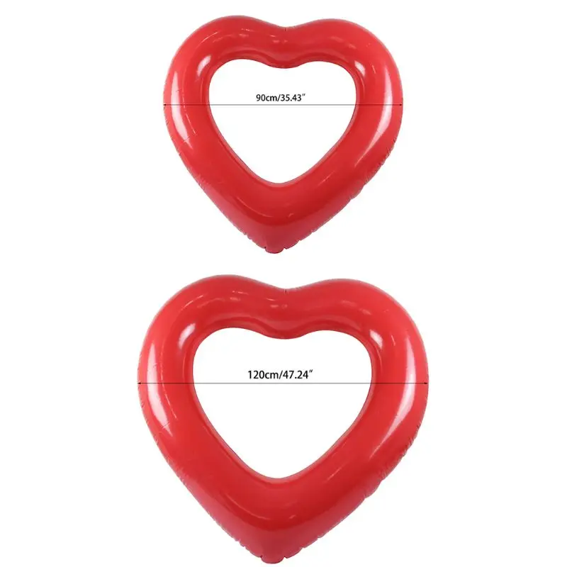 Inflatable Swim Ring Red Heart-Shape Floating Tools Swimming Pool Life Buoy H8WC
Inflatable Swim Ring Red Heart-Shape Floating Tools Swimming Pool Life Buoy H8WC