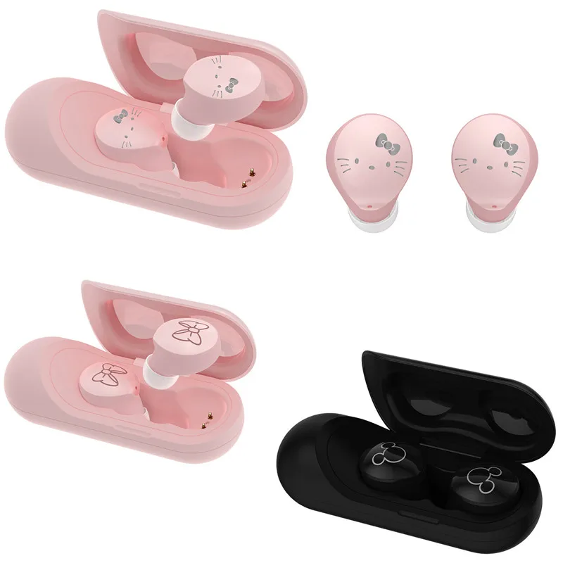 Sanriod Anime Peripheral Kitty True Bluetooth Wireless Headphones 5.0Tws Charging Sports Cartoon Headphones Birthday Present
Sanriod Anime Peripheral Kitty True Bluetooth Wireless Headphones 5.0Tws Charging Sports Cartoon Headphones Birthday Present