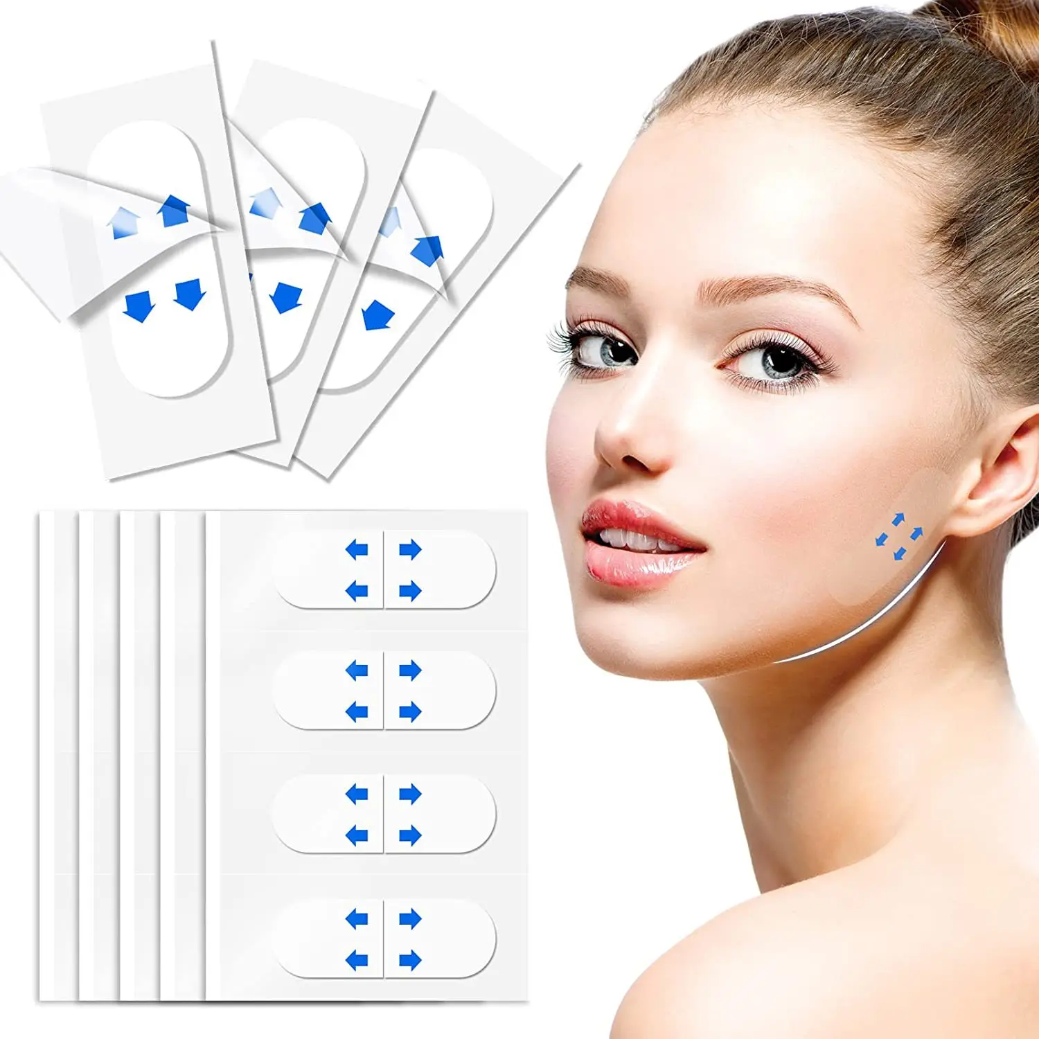 40/100Pcs Waterproof V Face Makeup Adhesive Tape Invisible Breathable Face Lift Sticker Lifting Tighten Chin Face Lift Patches
40/100Pcs Waterproof V Face Makeup Adhesive Tape Invisible Breathable Face Lift Sticker Lifting Tighten Chin Face Lift Patches