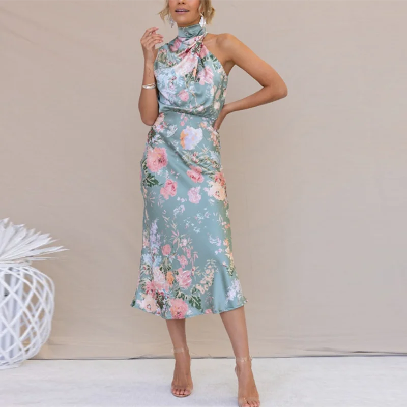 2023 Sleeveless Print Floral A Line Vintage Evening Long Dresses Women Summer Elegant Satin Slip Sexy Party Dress Robes 25768
2023 Sleeveless Print Floral A Line Vintage Evening Long Dresses Women Summer Elegant Satin Slip Sexy Party Dress Robes 25768