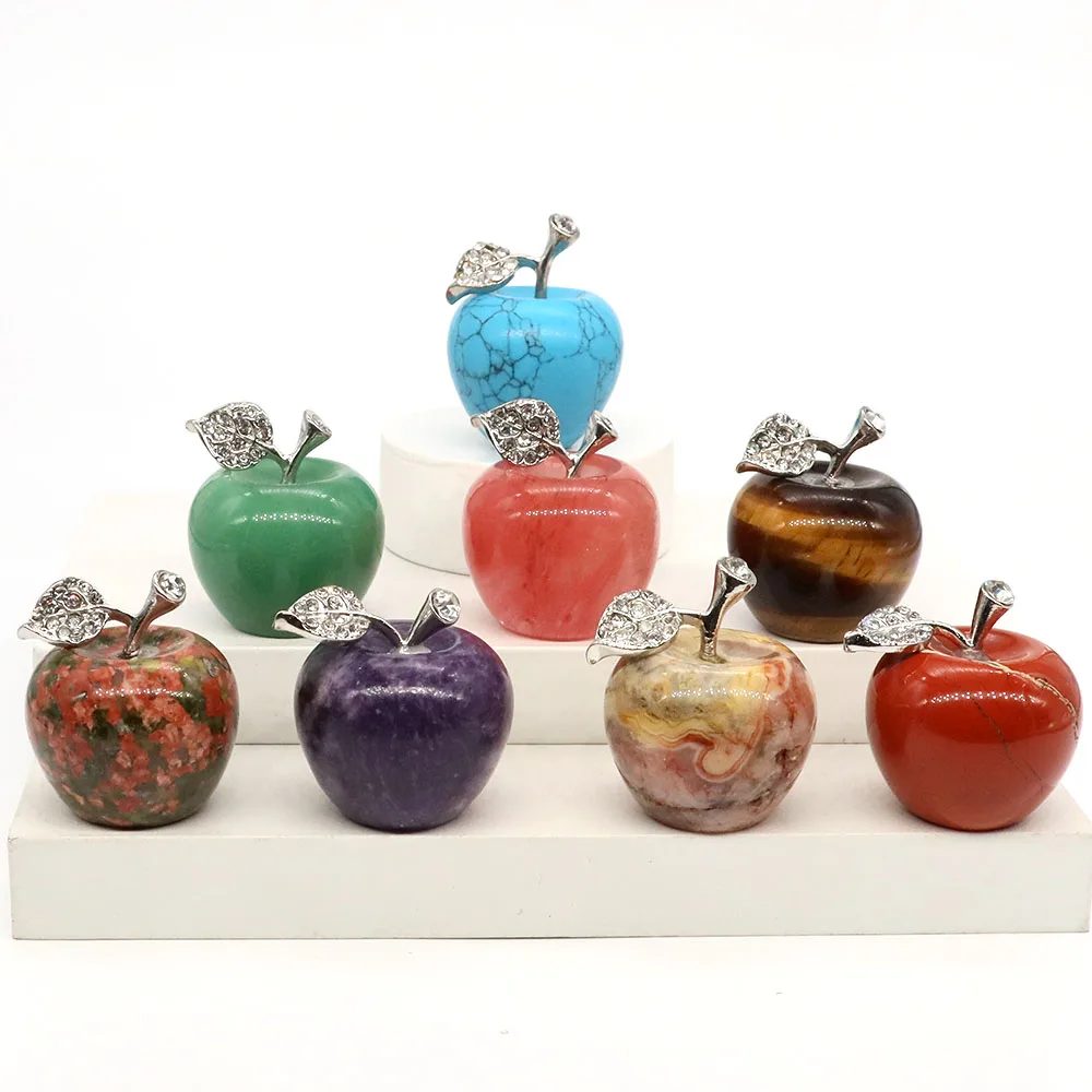 44 Colors Stone Apple Statue Natural Healing Gemstone Amethyst Crystals Reiki Quartz Figurines Crafts Christmas Gifts Home Decor
44 Colors Stone Apple Statue Natural Healing Gemstone Amethyst Crystals Reiki Quartz Figurines Crafts Christmas Gifts Home Decor