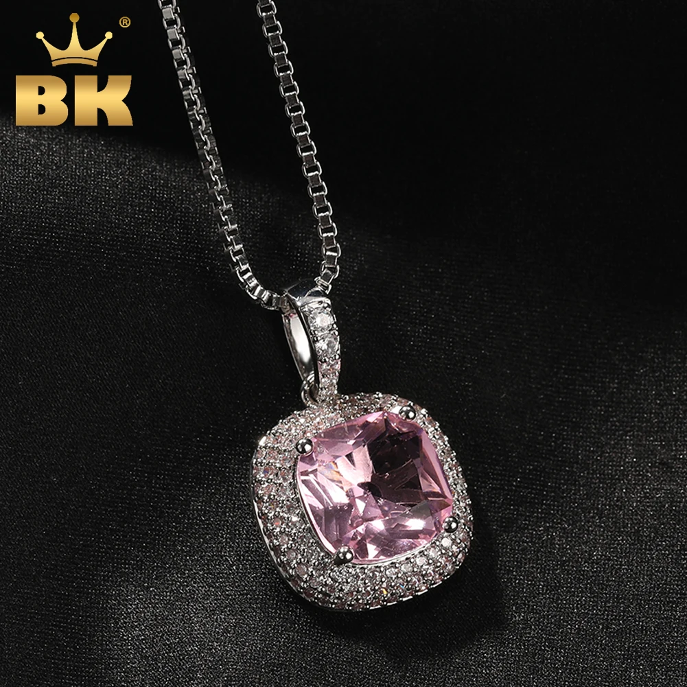 THE BLING KING Square Gem Pendent Necklaces Iced Out Clear Pink Cubic Zirconia Charm Necklace For Women Fashion Hiphop Jewelry
THE BLING KING Square Gem Pendent Necklaces Iced Out Clear Pink Cubic Zirconia Charm Necklace For Women Fashion Hiphop Jewelry