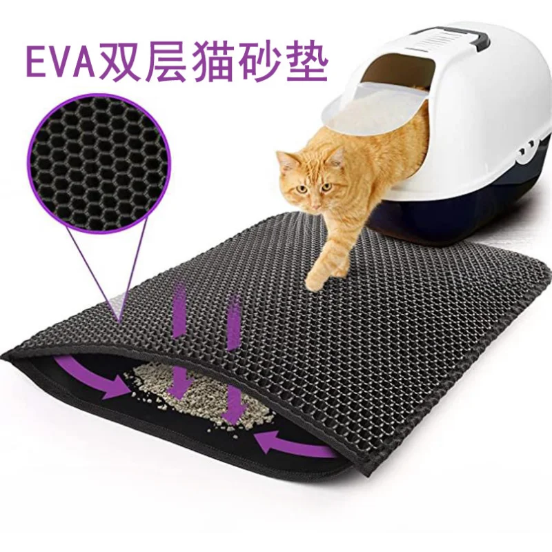 Водонепроницаемый коврик для кошачьего туалета EVA, двухслойный коврик для кошачьего туалета, нескользящий моющийся коврик с песком, Коврик ...
Водонепроницаемый коврик для кошачьего туалета EVA, двухслойный коврик для кошачьего туалета, нескользящий моющийся коврик с песком, Коврик ...