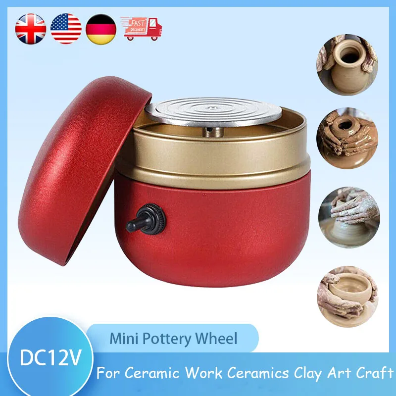 Mini Pottery Wheel Machine, 1500RPM Electric Pottery Wheel DIY Clay Tool With Tray For Adults Kids Ceramics Art DC12V
Mini Pottery Wheel Machine, 1500RPM Electric Pottery Wheel DIY Clay Tool With Tray For Adults Kids Ceramics Art DC12V