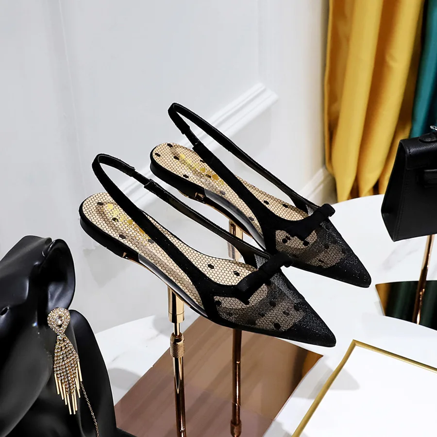Sweet Bow Women Sandals Air Mesh Flat Sandals Woman Pointed Toe Low Heels Slingback Shoes Dresses Summer Mixed Colors Mules
Sweet Bow Women Sandals Air Mesh Flat Sandals Woman Pointed Toe Low Heels Slingback Shoes Dresses Summer Mixed Colors Mules