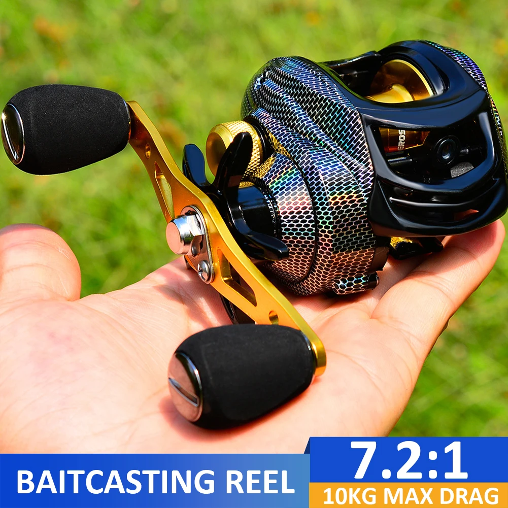 New Baitcasting Reel 7.2:1 High Speed 10KG Max Drag Fishing Reel For Bass In Ocean Environment 48Hours Cheap Reel Fishing
New Baitcasting Reel 7.2:1 High Speed 10KG Max Drag Fishing Reel For Bass In Ocean Environment 48Hours Cheap Reel Fishing