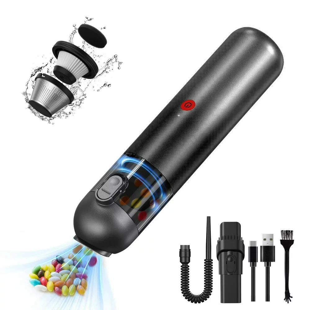 Cordless Handheld Vacuum Cleaner 8000Pa - Portable Car Vac for Quick Detailing 
Cordless Handheld Vacuum Cleaner 8000Pa - Portable Car Vac for Quick Detailing