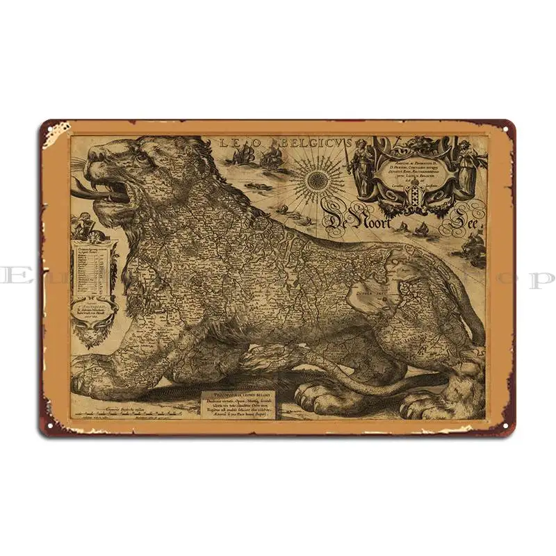 Leo Belgicus Benelux 1611 Metal Plaque Wall Decor Decoration Wall Cave Designing Club Tin Sign Poster
Leo Belgicus Benelux 1611 Metal Plaque Wall Decor Decoration Wall Cave Designing Club Tin Sign Poster