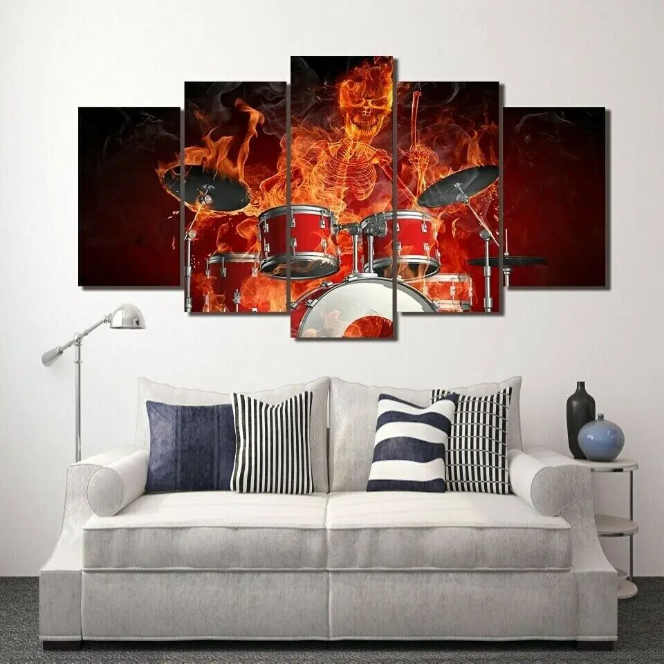 Skull Fire Drummers 5 Pieces Canvas Print Wall Art Poster Home Decoration 5 Panel Pictures Home Decor No Framed 5 Piece
Skull Fire Drummers 5 Pieces Canvas Print Wall Art Poster Home Decoration 5 Panel Pictures Home Decor No Framed 5 Piece