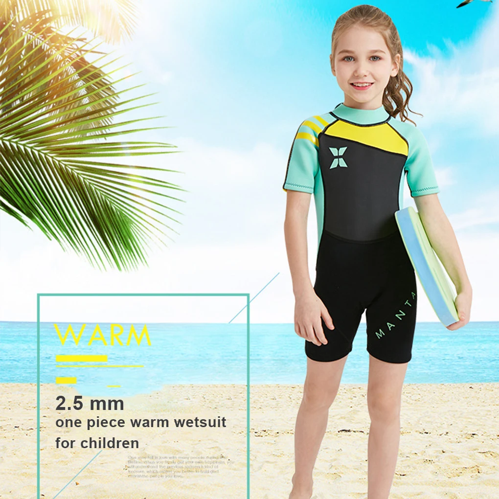 Kids Wetsuit Cold-proof Dive Clothes Protective Surfing Clothing Swimming Wear for Pool Beach Wearing Grey Green XL
Kids Wetsuit Cold-proof Dive Clothes Protective Surfing Clothing Swimming Wear for Pool Beach Wearing Grey Green XL