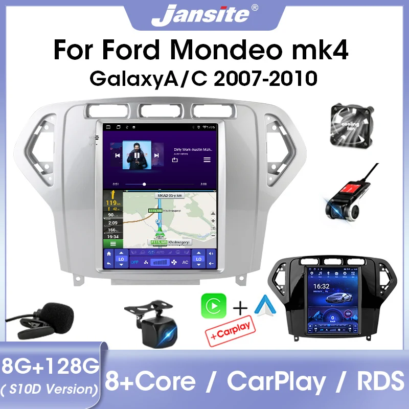 Jansite Car Radio 2 Din Android 11 Multimedia Player For Ford Mondeo mk4 Galaxy A/C 2007-2010 4G Carplay Stereo IPS Screen RDS
Jansite Car Radio 2 Din Android 11 Multimedia Player For Ford Mondeo mk4 Galaxy A/C 2007-2010 4G Carplay Stereo IPS Screen RDS