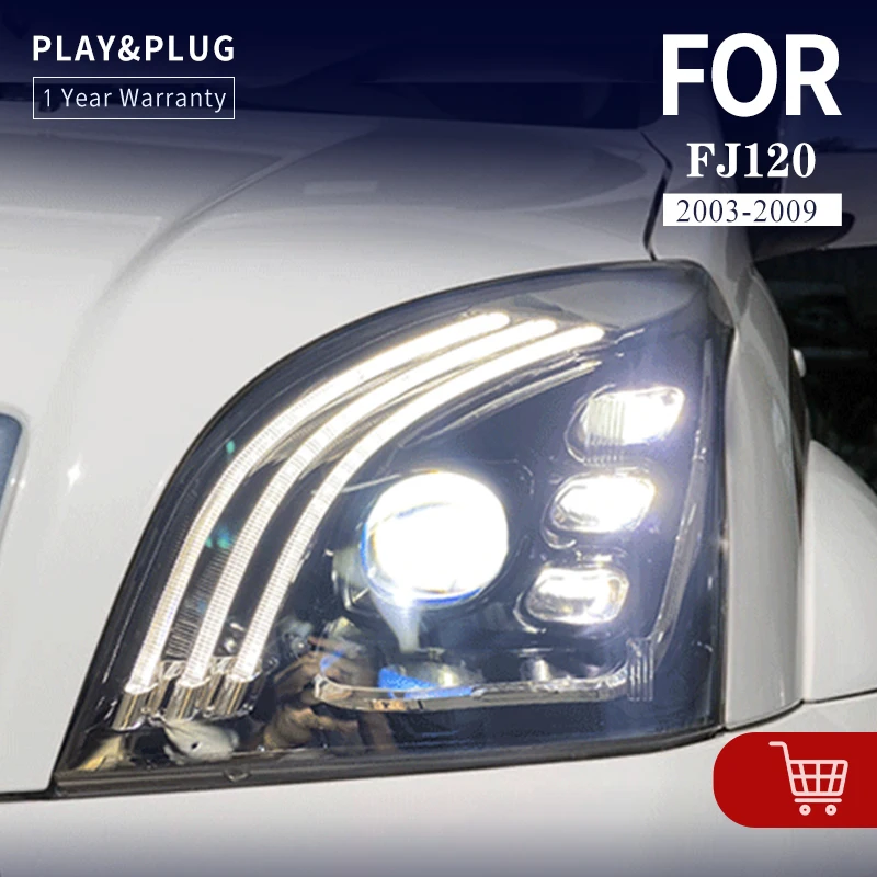 Car Accessories 2003-2009 For TOYOTA Prado FJ120 LC120 Head Lamp LED Headlight Blue Start Animation DRL Fog Lamp Turn Signal Lig
Car Accessories 2003-2009 For TOYOTA Prado FJ120 LC120 Head Lamp LED Headlight Blue Start Animation DRL Fog Lamp Turn Signal Lig