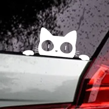 14CM*6.2CM Car Accessories Surprise Cat Peeking Car Sticker Vinyl Decal for Lexus Stickers
