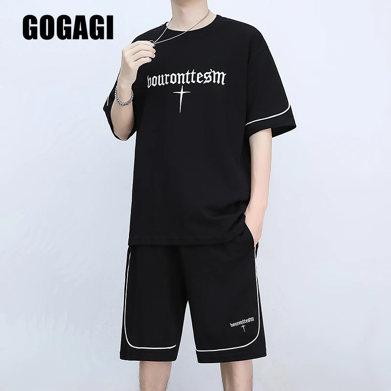 2023 New Men's Sportswear Set Letter Printed Pattern Simple Generous Men Comfortable Harajuku Street Suitable Summer Tracksuit 
2023 New Men's Sportswear Set Letter Printed Pattern Simple Generous Men Comfortable Harajuku Street Suitable Summer Tracksuit