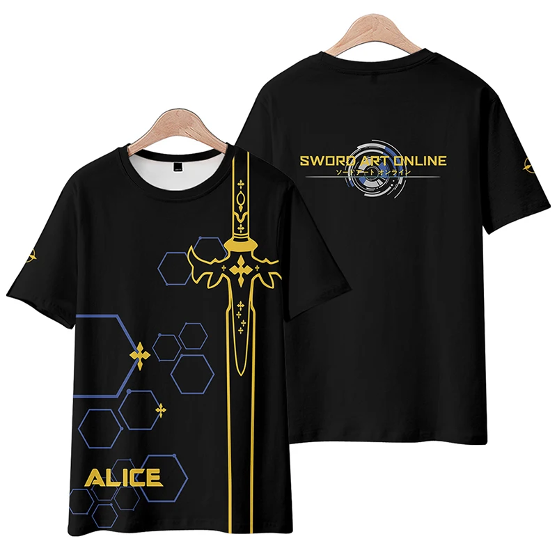 SAO Sword Art Online Alice Yuuki Asuna 3D Print T Shirt Women Men Summer O-neck Short Sleeve Funny Tshirt Graphic Tees Cosplay
SAO Sword Art Online Alice Yuuki Asuna 3D Print T Shirt Women Men Summer O-neck Short Sleeve Funny Tshirt Graphic Tees Cosplay
