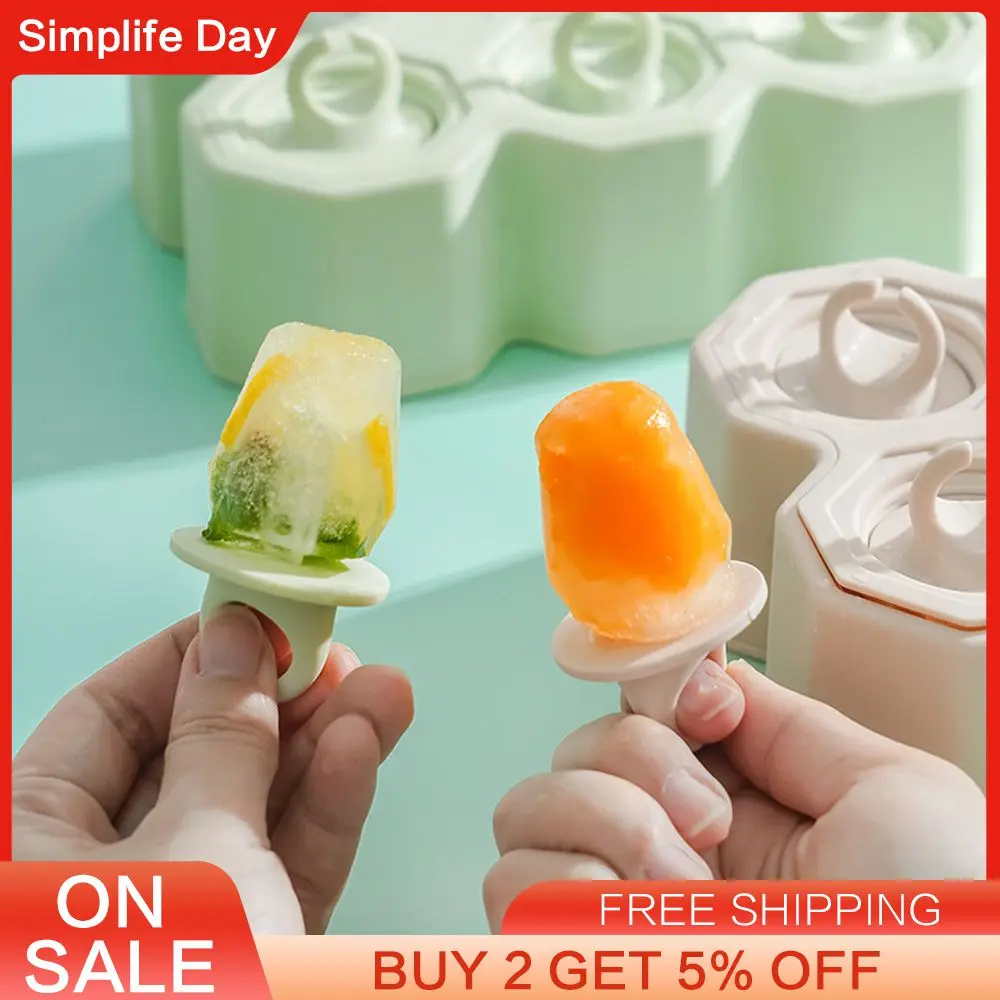 Silicone Ice Mold Easy Demoulding Children Ice Cream Mold Ice Grid Home-made Ice Cream Ice Mold Kitchen Ice Cream Tools
Silicone Ice Mold Easy Demoulding Children Ice Cream Mold Ice Grid Home-made Ice Cream Ice Mold Kitchen Ice Cream Tools