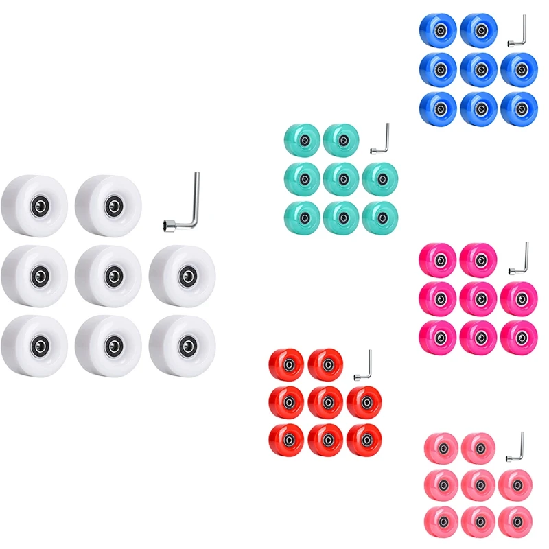 8 Pack 58X32mm, 82A Outdoor/Indoor Quad Roller Skate Wheels, Durable Wear-Resistant PU Wheels Replacements
8 Pack 58X32mm, 82A Outdoor/Indoor Quad Roller Skate Wheels, Durable Wear-Resistant PU Wheels Replacements