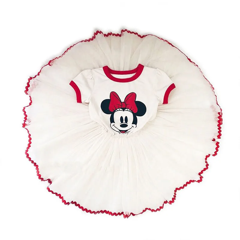 

Disney Mickey Mouse Costume for Toddler Girls Summer Tutu Minnie Dresses Kids Birthday Party Cosplay Carnival Polka Dot Clothes