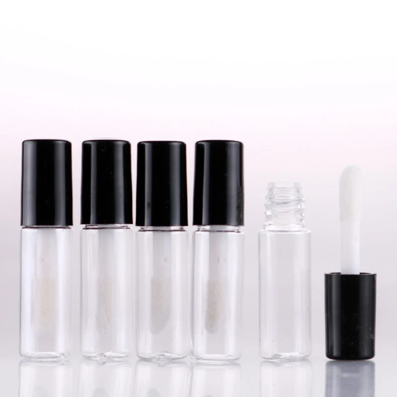 

Mini Refillable Empty Bottles Trial Lip Gloss Tube Transparent Lip Glaze Sample Portable Container Lipstick DIY Makeup Tool