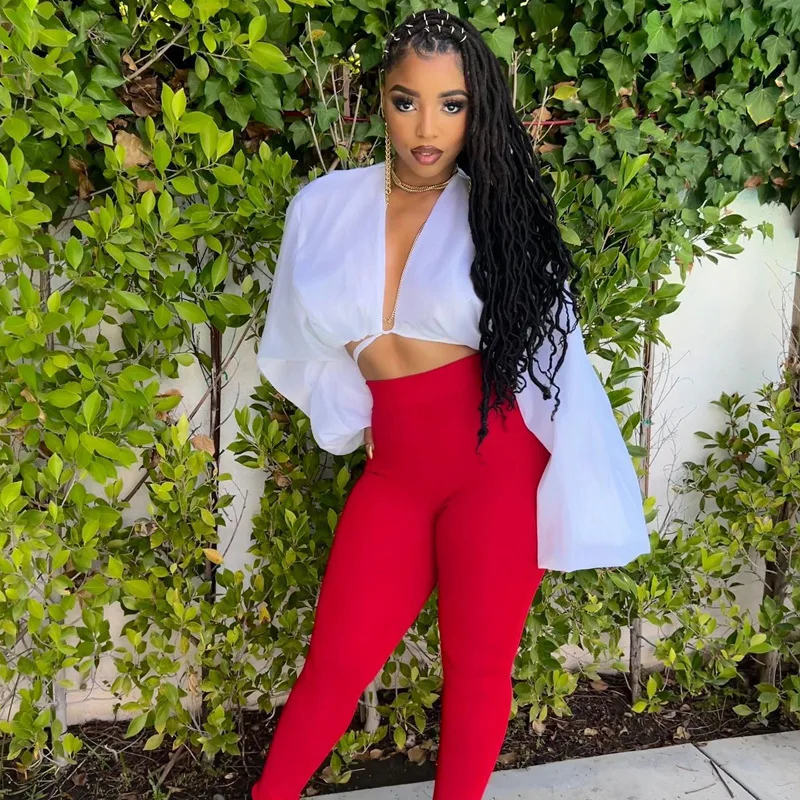 Elegant Women Lantern Long Sleeve Deep V-neck Lace Hem White Shirt Top 2022 Fashion Street INS Blouse Top
Elegant Women Lantern Long Sleeve Deep V-neck Lace Hem White Shirt Top 2022 Fashion Street INS Blouse Top