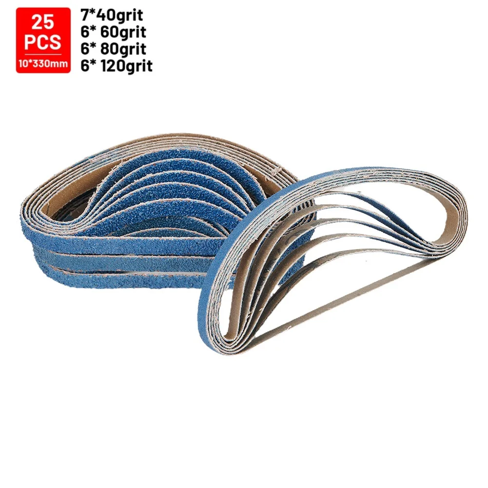 25x 10mm Air Finger Zirconium Sander Sanding Belts 330x10mm 40/60/80/120grit Professional Sanding Belts For Commercial Tools
25x 10mm Air Finger Zirconium Sander Sanding Belts 330x10mm 40/60/80/120grit Professional Sanding Belts For Commercial Tools
