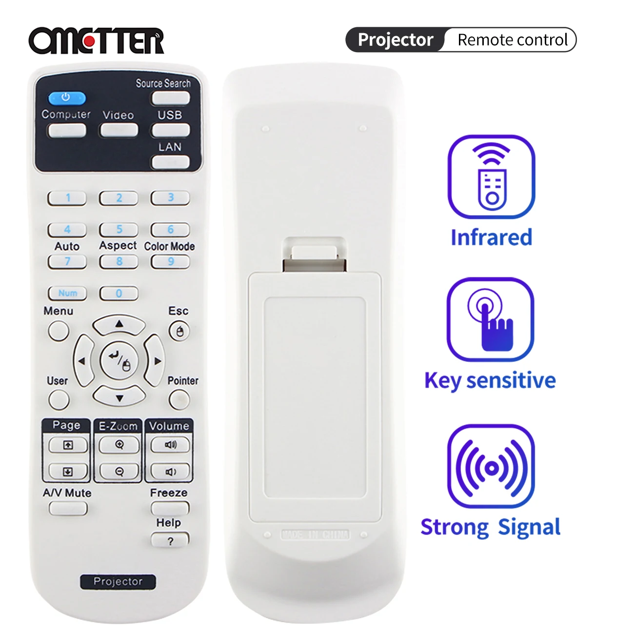 for Epson Projector Remote Control CB-S04 X04 X29 X31 X36 97H 945H 965H CB-S05 CB-S05E CB-X05 EB-C3005WN
for Epson Projector Remote Control CB-S04 X04 X29 X31 X36 97H 945H 965H CB-S05 CB-S05E CB-X05 EB-C3005WN