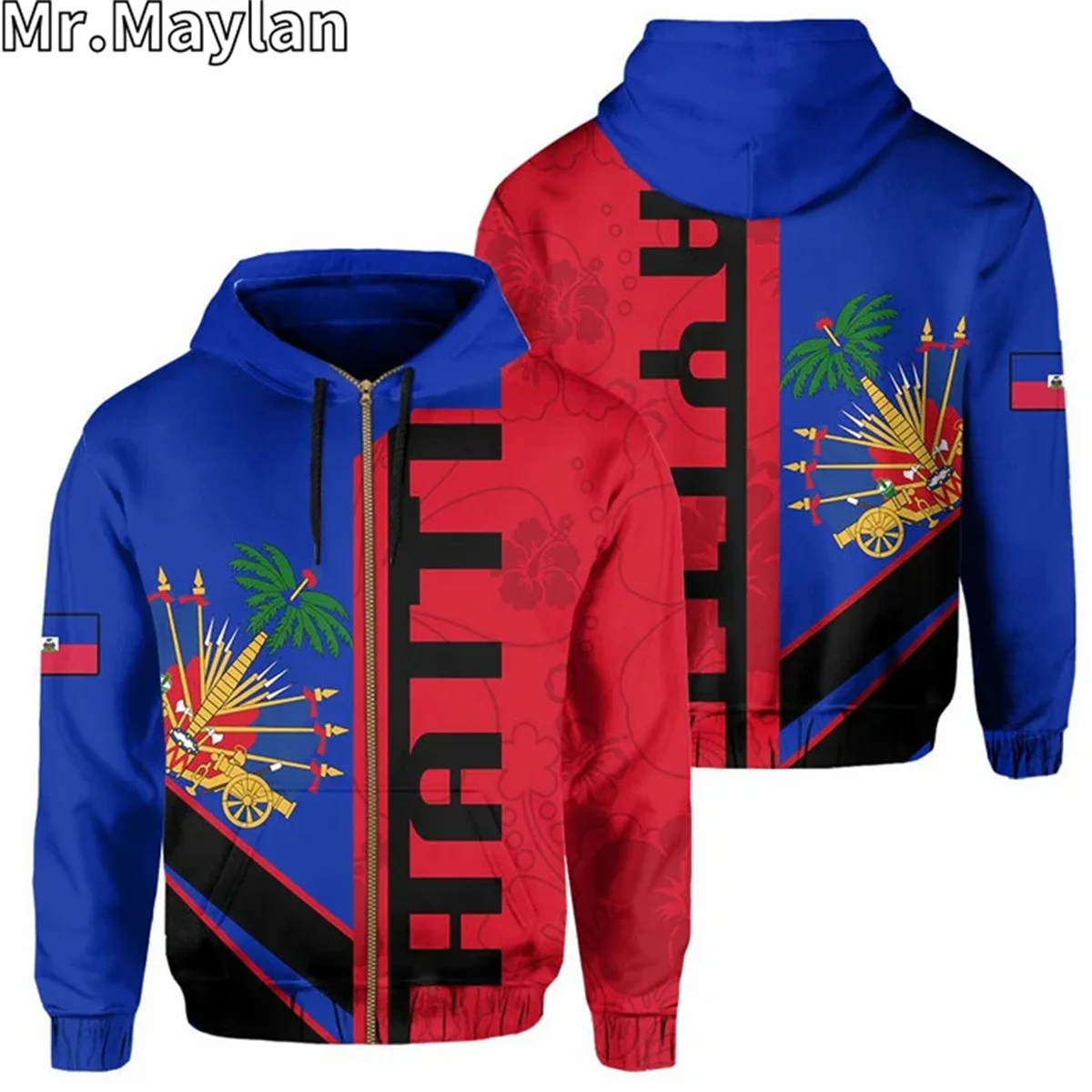 Куртка с 3D-принтом герба Гаити, Мужская/Женская толстовка на молнии, Повседневная Уличная одежда унисекс, свитшоты, пуловер, женская одежда
Куртка с 3D-принтом герба Гаити, Мужская/Женская толстовка на молнии, Повседневная Уличная одежда унисекс, свитшоты, пуловер, женская одежда
