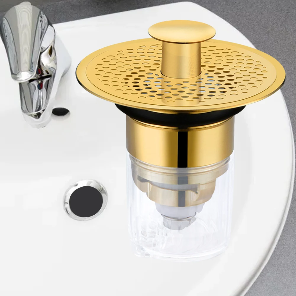 Pop Up Drain Button Bathroom Sink Plug Drainer Anti-Odor Insect Proof Floor Drain Core Bathroom Toilet Sewer Shower Drain
Pop Up Drain Button Bathroom Sink Plug Drainer Anti-Odor Insect Proof Floor Drain Core Bathroom Toilet Sewer Shower Drain