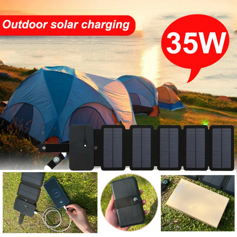35W 25W 15W 9W 2W Solar Charger 5V USB Output Portable Solar Plate Solar Charger for Phone Power Bank Outdoor Travel Sunlight
35W 25W 15W 9W 2W Solar Charger 5V USB Output Portable Solar Plate Solar Charger for Phone Power Bank Outdoor Travel Sunlight
