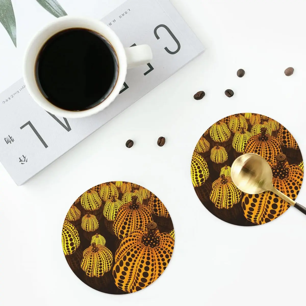 Подставки Yayoi Pumkins, кухонные подставки, водонепроницаемые изоляционные подставки для чашек и кофе, домашняя посуда, набор из 4 шт.
Подставки Yayoi Pumkins, кухонные подставки, водонепроницаемые изоляционные подставки для чашек и кофе, домашняя посуда, набор из 4 шт.