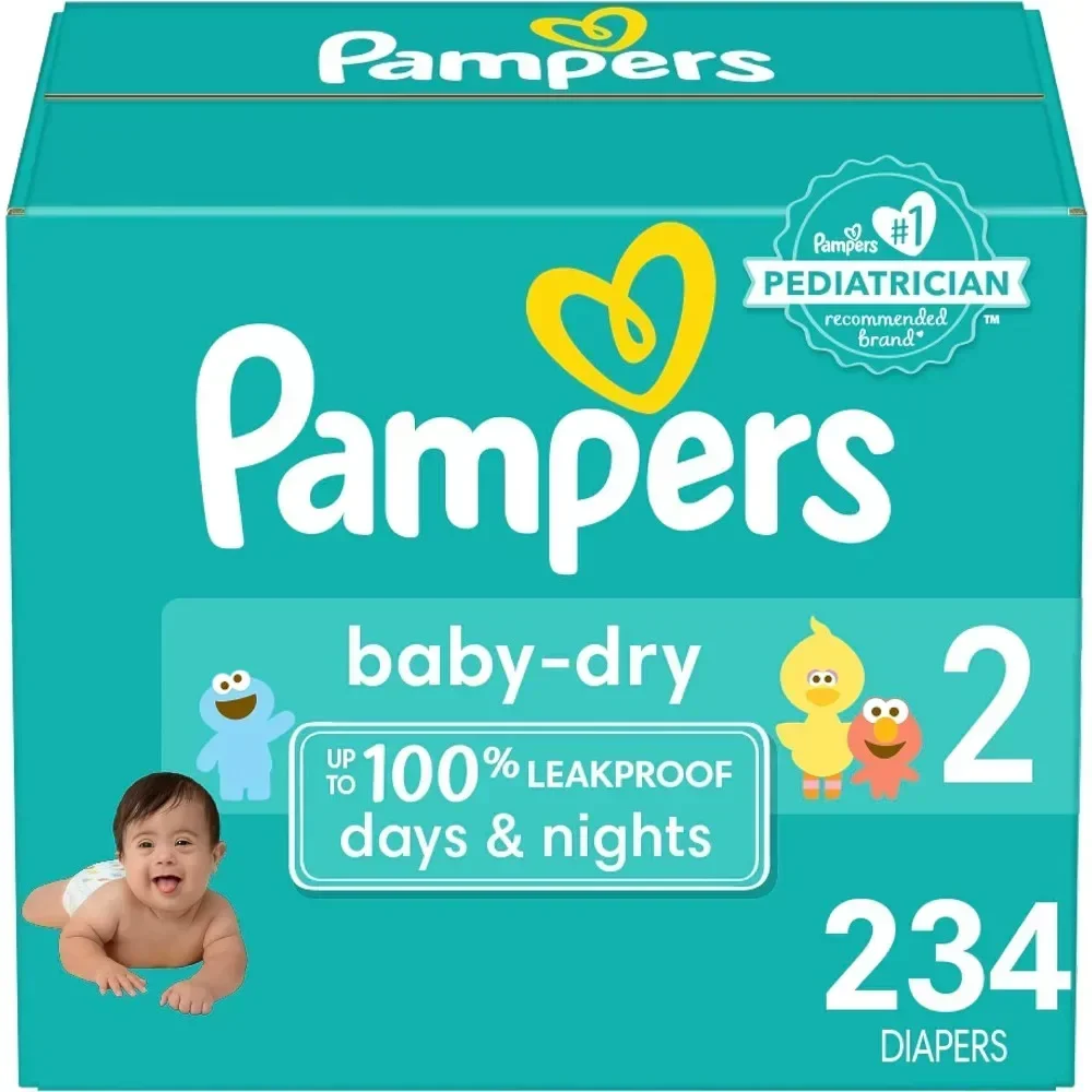 Pampers Baby Dry Diapers Size 2, 234 Count - Disposable Diapers Baby Accessories
Pampers Baby Dry Diapers Size 2, 234 Count - Disposable Diapers Baby Accessories