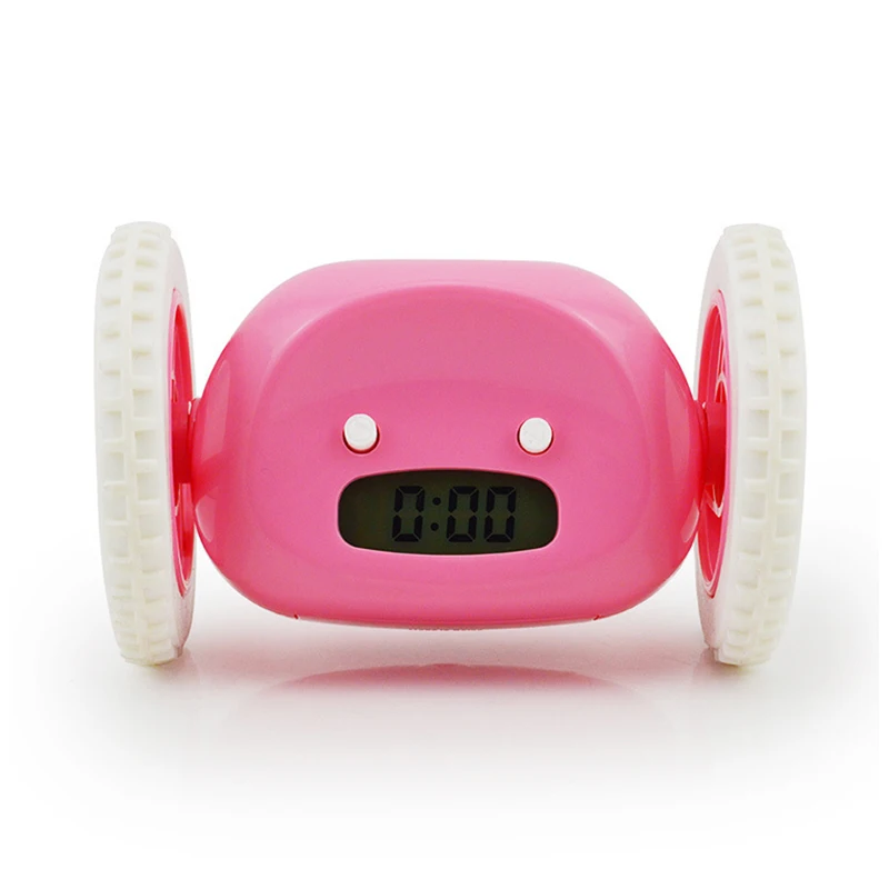 Lazy Alarm Clock Snooze Mobile Wheel Escape Electronic Alarm Clocks Home Decoration Mini Digital Ornament Quartz Clock Accessor
Lazy Alarm Clock Snooze Mobile Wheel Escape Electronic Alarm Clocks Home Decoration Mini Digital Ornament Quartz Clock Accessor