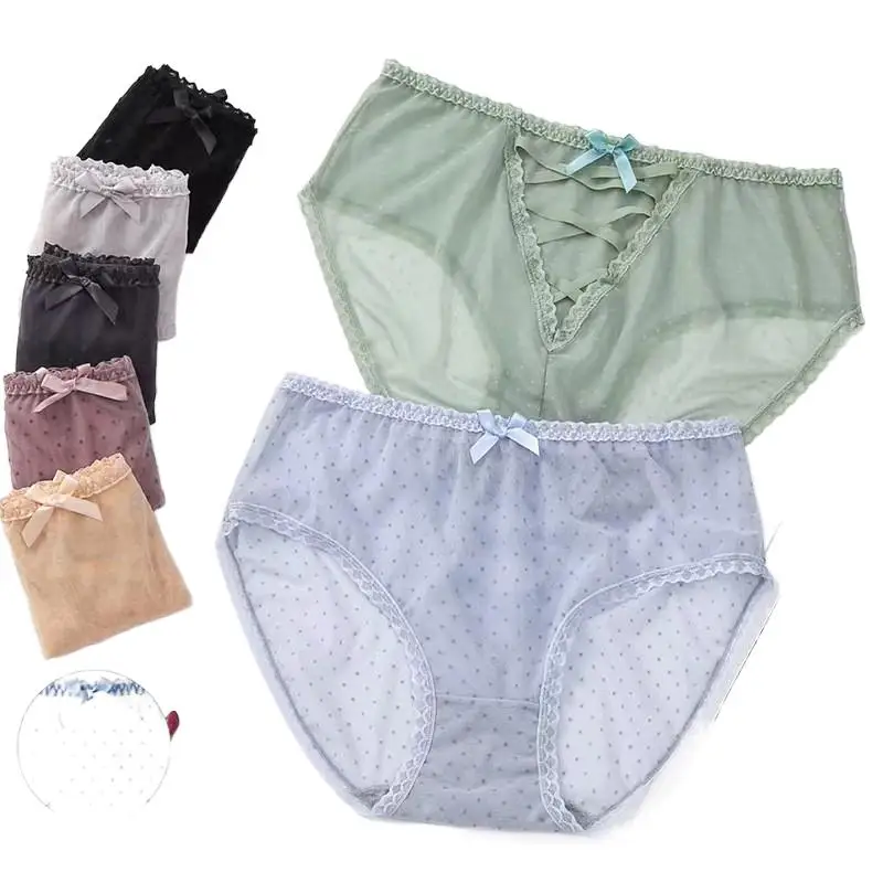 70-115kg Plus Size women Dot Panties sexy lace Underwear briefs with bowknot Women cute Breathable underpants big size
70-115kg Plus Size women Dot Panties sexy lace Underwear briefs with bowknot Women cute Breathable underpants big size