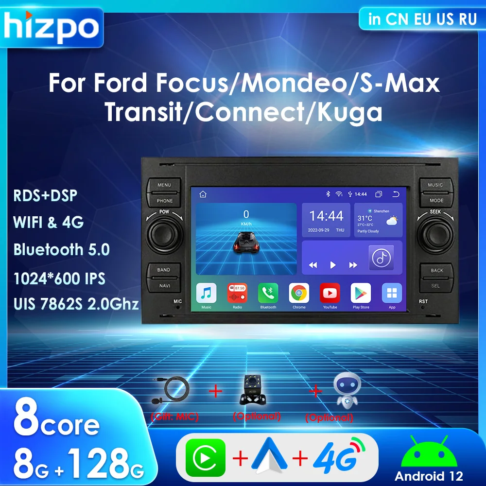 Hizpo 7 ''2din Carplay для Ford Focus Mondeo Fiesta C-MAX Galaxy Transit Fusion Connect Kuga автомобильное радио мультимедийный плеер GPS RDS
Hizpo 7 ''2din Carplay для Ford Focus Mondeo Fiesta C-MAX Galaxy Transit Fusion Connect Kuga автомобильное радио мультимедийный плеер GPS RDS