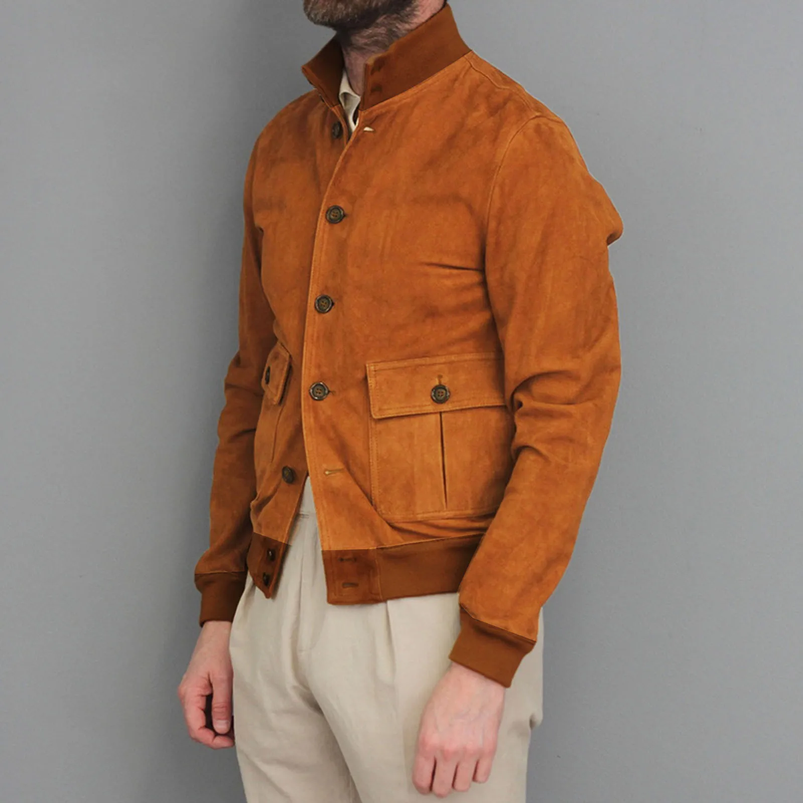 Mens Autumn Fashion Casual Slim Solid Color Pocket Buckle Jacket Coat Jacket Spring Man Jacket
Mens Autumn Fashion Casual Slim Solid Color Pocket Buckle Jacket Coat Jacket Spring Man Jacket