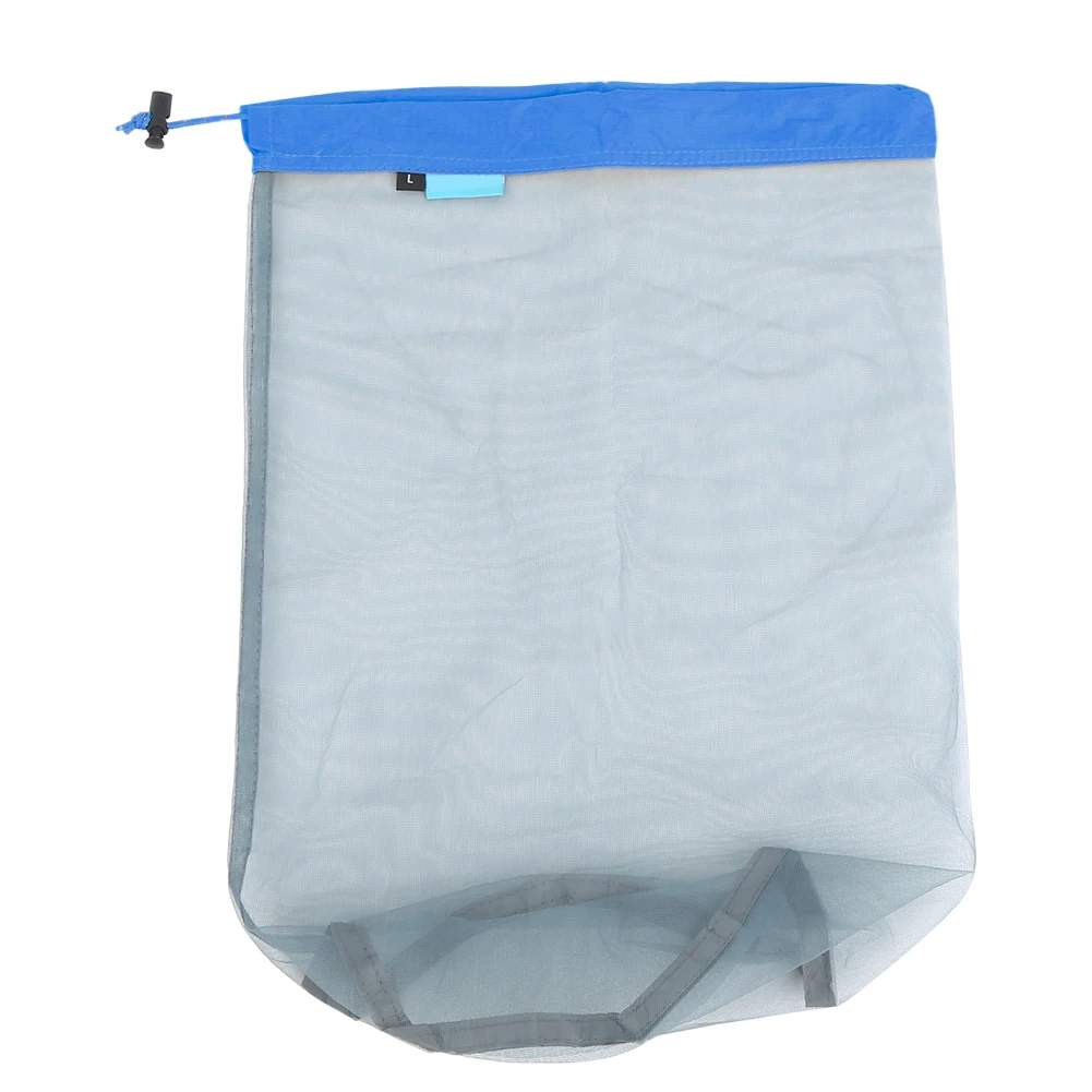 Outdoor Camping Mesh Storage Bag Portable Drawstring Travel Bottle Tool Storage BagL Blue Edge
Outdoor Camping Mesh Storage Bag Portable Drawstring Travel Bottle Tool Storage BagL Blue Edge