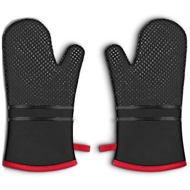 Oven Gloves, Heat Resistant Pot Holder Glove, Long Gloves, Silicone Non-Slip Design, Suitable for Cooking, Baking
Oven Gloves, Heat Resistant Pot Holder Glove, Long Gloves, Silicone Non-Slip Design, Suitable for Cooking, Baking