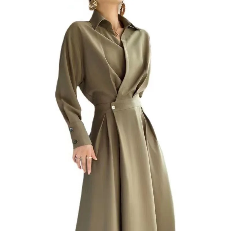 Vintage Long Sleeve Women Party Maxi Dress Elegant Y2k Office Lady Long Dresses Fashion Turn-down Collar Button Shirt Dress Robe
Vintage Long Sleeve Women Party Maxi Dress Elegant Y2k Office Lady Long Dresses Fashion Turn-down Collar Button Shirt Dress Robe