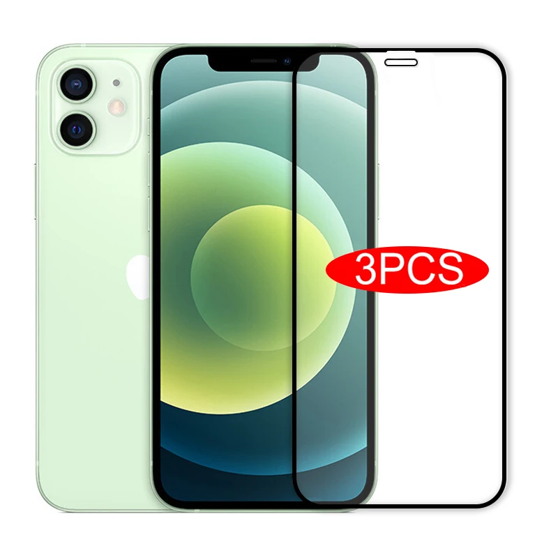 3Pcs Full Cover Tempered Glass On For iPhone 11 12 Pro Max Screen Protector For iPhone 11 X XR XS MAX 12 Mini Protective Glass
3Pcs Full Cover Tempered Glass On For iPhone 11 12 Pro Max Screen Protector For iPhone 11 X XR XS MAX 12 Mini Protective Glass