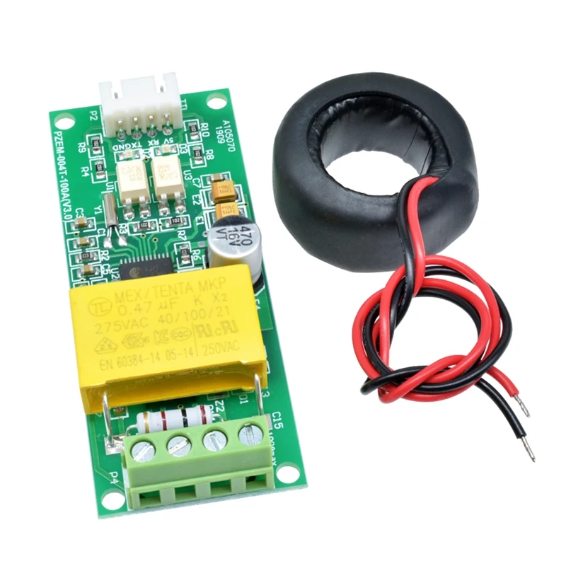 AC Digital Multifunction Meter Watt Power Volt Amp Current Test Module PZEM-004T For Arduino TTL COM2/COM3/COM4 0-100A
AC Digital Multifunction Meter Watt Power Volt Amp Current Test Module PZEM-004T For Arduino TTL COM2/COM3/COM4 0-100A