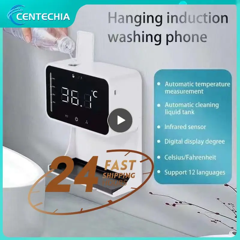 Automatic Infrared Sensor Thermometer Washing Hands Free Hand Sanitizer All-in-one Measuring Machine Soap Gel Dispenzer For Home
Automatic Infrared Sensor Thermometer Washing Hands Free Hand Sanitizer All-in-one Measuring Machine Soap Gel Dispenzer For Home