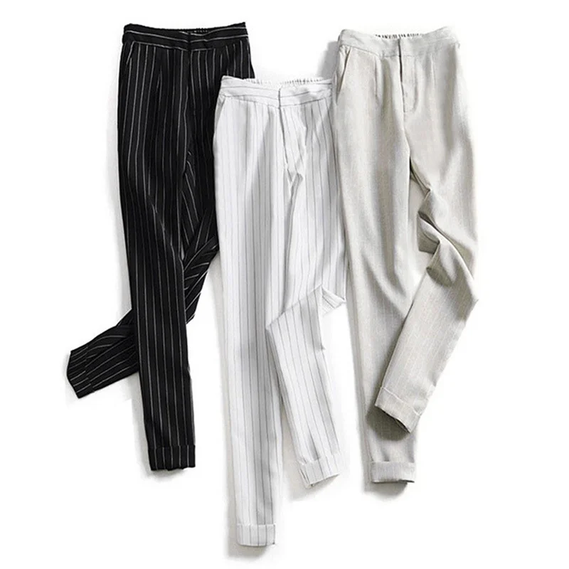 NEW Commodity striped pants for women's 2023 Spring fashion casual stripes office lady nine -point pants female K049
NEW Commodity striped pants for women's 2023 Spring fashion casual stripes office lady nine -point pants female K049